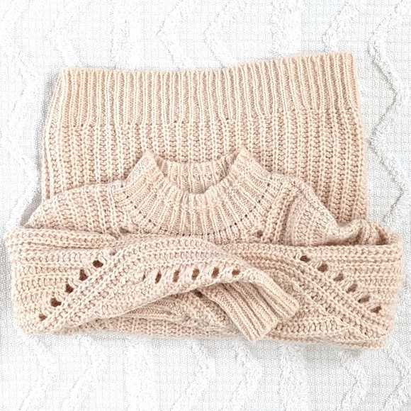 LOFT Soft Pink Alpaca Blend Sweater Size Small - Picture 4 of 9